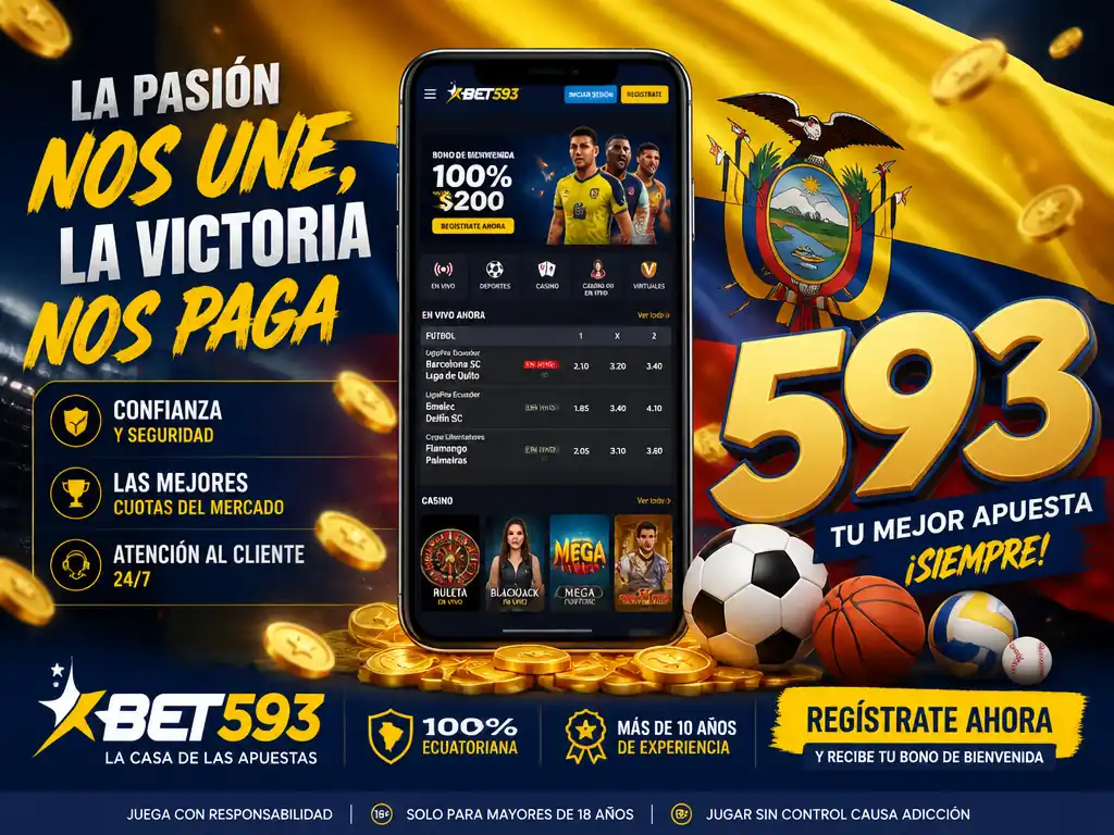 Bet593 pronósticos deportivos dólares red recargas Ecuador